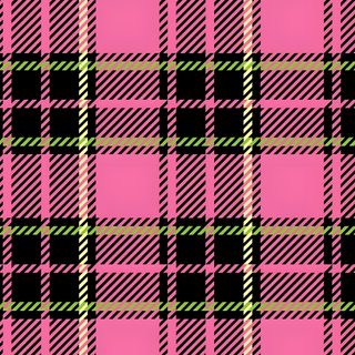 a pink and black plaid pattern Halloween Plaid Pink Custom Mixed Patterns, Hot Pink Tartan, Checkered Pattern Aesthetic, dim gray