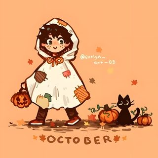 Cute Mha Halloween Wallpaper, Chibi Pumpkin Drawing, Deku Pumpkin, Pumpkin Drawing Anime, Mha Halloween Wallpaper, Denki Halloween Fanart, Bakugou Halloween Wallpaper, Chibi Fall, Deku And Uraraka Halloween Mha Halloween Phone Cute Mha Halloween, Chibi Pumpkin Drawing, Deku Pumpkin, light salmon