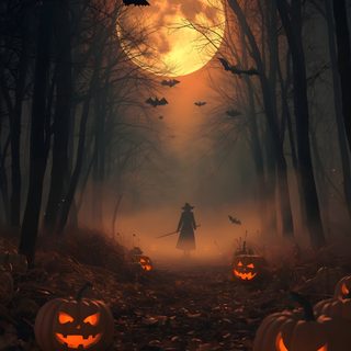 an image of a halloween scene with pumpkins Halloween 2025 Scary Halloween Backgrounds, Spooky Silhouettes, Halloween Backgrounds Scary, black