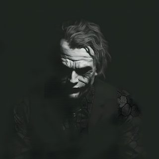 the joker in black and white with his hands on his chest, looking down at something Juvea Halloween 4k Joker In Arabic, Dark Knight Black Joker 4k, Joker Images Hd Black,