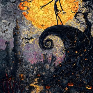 a painting of a skeleton standing on top of a tree Thisis Halloween Aesthetic Halloween Nightmare, Halloween The Nightmare Before Christmas Iphone, Nightmare Before Christmas Iphone, dark slate gray