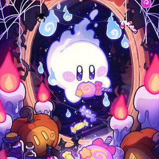 an image of some cartoon characters in front of a mirror with raindrops on it Kirby Halloween Iphone Whats, Kirby Character, Kirby Art, Nintendo Art, Mario Art, dim gray