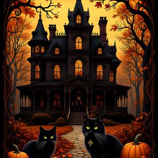 Mickey Mouse Wallpaper, Halloween Artwork, Fall Pictures, Halloween Clipart, Beautiful Dark Art, Halloween Wallpaper, Autumn Art, Halloween Cat, Halloween Art Vintage Halloween- Bobcats Castle Mickey Mouse, Halloween Artwork, Fall Pictures, Halloween Clipart, black