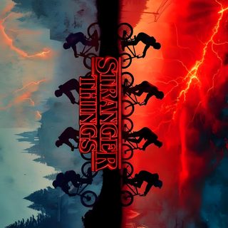 the movie poster for strange creatures Stranger Things Halloween Stranger Things For Ipad, Stranger Things Upside Down, Stranger Things Background Aesthetic, dark slate gray