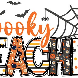 the words spooky face are decorated with pumpkins and spider's web Halloween Teacher Teachers Halloween, Busy At Work, Teacher Design, Halloween, Design, snow