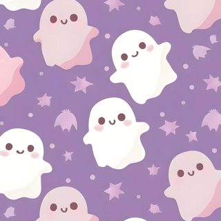 a purple background with white ghost faces and stars Kawaii Cute Purple Halloween Purple Phone, Cute Ghost, Pumpkin, Halloween Backgrounds, dark gray