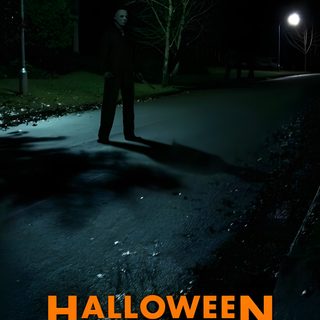 a man standing in the middle of a road at night Halloween The Movie Halloween Aesthetic Michael Myers, Halloween Backgrounds Michael Myers, Halloween Michael Myers Aesthetic, black