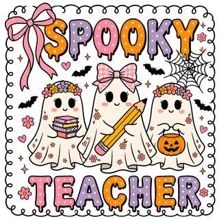 Cricut Stencils, Busy At Work, Teacher Design, English Class, Holiday Themes, Cute Doodles, Cricut, Doodles, Rainbow Halloween Teacher Cricut Stencils, Busy At Work, Teacher Design, English Class, Holiday Themes, white
