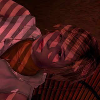 a woman in a white dress standing next to a red and white striped fence with her hands on her hips Halloween Hill Cheryl, Silent Hill Phone, Heather Mason Poster, Silent Hill F, Silent Hill 2 Aesthetic, black