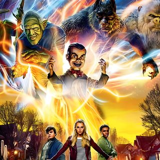 a movie poster for the wizard's tale starring three witches and two werewolvess Halloween 2018 4k Goosebumps The Vanishing, Goosebumps 4k, Ghostbusters 2016 Movie Poster, dim gray