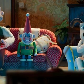 three cartoon characters sitting on chairs in a living room Wallace And Gromit Halloween Hd Wallace And Gromit Behind The Scenes, Wallace And Gromit, Wallace And Gromit Chicken, dark slate gray