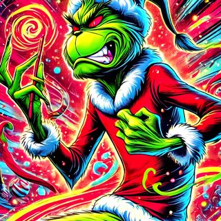 an image of a person dressed up as grino in front of a christmas tree Grinch Halloween Clay Mation, Nightmare Before Christmas, Christmas Diamonds, Tattoo Flash Art, sienna