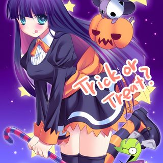 Ô Panty And Stocking Anime, 2nd Baby, Art Gift, Favorite Character, Cute Designs, Trick Or Treat, Halloween, Magical Girl, Holidays Halloween Happy Halloween Stockings Panty And Stocking Anime, 2nd Baby, Art Gift, Favorite Character, dim gray