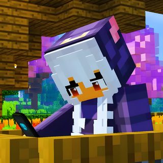 an image of a minecraft character sitting in a room Halloween Aphmau Rascal Minecraft, Aphmau Thumbnails, Aphmau, Michi Aphmau, My Street Aphmau, saddle brown
