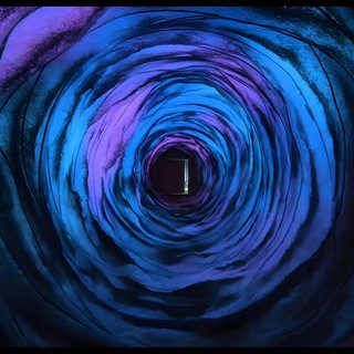 a tunnel with blue and purple swirls going into it's center, as seen from the inside Halloween Iphone Coraline Coraline Tunnel, Halloween Desktop, Macbook Air, Coraline Aesthetic, midnight blue