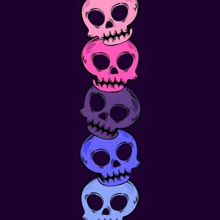 Omni Sexuality Wallpaper, Omnisexual Symbol, Omni Wallpaper Hidden, Subtle Omni Wallpaper, Omni Flag Aesthetic, Omni Hidden Wallpaper, Purple And Blue Skull Wallpaper, Subtle Omnisexual Wallpaper, Omnisexual Wallpaper Halloween Pride Omni Sexuality, Omnisexual Symbol, Omni Hidden, Subtle Omni, Omni Flag Aesthetic, black