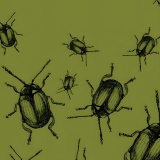 a green background with lots of black bugs on the back and side of each bug Halloween Insects Funky, Phone Patterns, Art Iphone, Iphone Background, Cool Art, Cute Patterns, olive drab