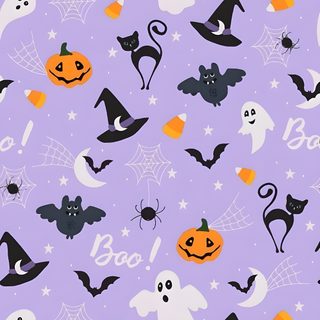 a purple background with halloween decorations and bats Purple Halloween Iphone light steel blue