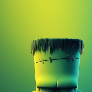 a cartoon character with an evil look on his face and green hair, standing in front of a yellow background Frankenstein Halloween Handy, Collection, Grafite De Rua, Batman, Android Art, Iphone Homescreen, yellow green