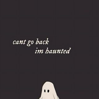 a ghost with the words can't go back i'm banned Halloween Taylor Swift Taylor Swift Haunted, Fall Lyrics, Taylor Swift Lyric Quotes, dark slate gray