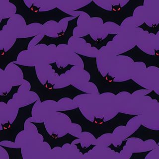 a lot of bats with glowing eyes on them Halloween Purple Bat Halloween Desktop, Halloween Cover Photos, Background Design, dark slate blue