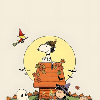 charlie and his friends are in the pumpkin patch Snoopy Halloween Phone Happy Holidays Images, Images Snoopy, Cute Screen Savers, Peanuts, antique white