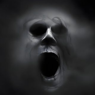 an evil looking ghost with its mouth open Scary Halloween Gif Creepy Ghost Face, Ghost Face Gif, Scary Face Gif, Scary Ghost Face, black