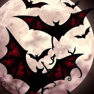 a full moon with bats flying in the night sky and blood red leaves on it Halloween Vampire Cool Vampire Background, Vampire Iphone, Cute Gothic Bat, Vampire Bat, black