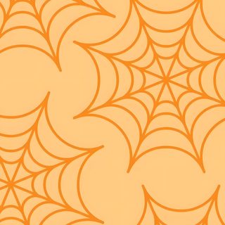 an orange and yellow background with wavy lines in the shape of spider's web Halloween Circle Geometric In Ochre Orange Spooky Background, Autumn Web, Halloween Spider Webs, khaki