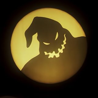 the silhouette of a dog is shown in front of a full moon with an evil face Halloween Bogey Halloween Oogie Boogie, Oogie Boogie Background, Aesthetic High Resolution Oogie Boogie, black