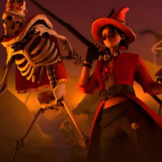 two animated characters dressed as skeletons and witches Tf2 Halloween Tf2 Wizard, Tf2 Witch, Tf2 Halloween, Merasmus Tf2, Tf2 Pc, Tf2 Desktop, maroon