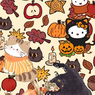 Halloween Kitty sandy brown