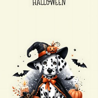 a dalmatian dog wearing a witches hat and sitting next to a jack - o'- lantern Dog Halloween Iphone Halloween Soup, Halloween Iphone, Dog Phone, Holiday Pictures, Iphone Background, beige