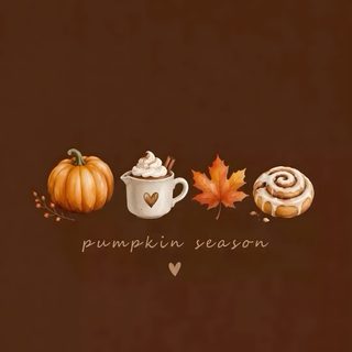 three pumpkins are sitting next to each other with the words pumpkin season written on them Fall Aesthetic Halloween maroon