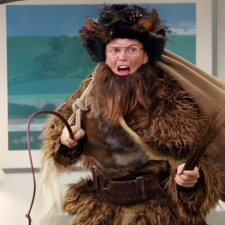 a man in a costume is holding a large bag Dwight Halloween Funny The Office Costumes, The Office Halloween Quotes, The Office Halloween, gray
