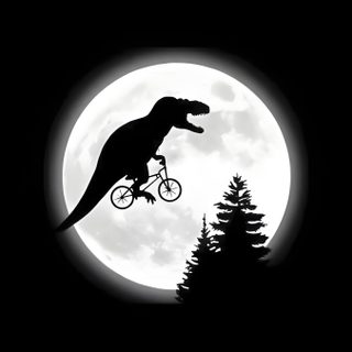a dinosaur riding a bike in front of a full moon with trees on the side Halloween Dinosaur For Phone A Dinosaur, T Rex Iphone, Dinosaur Skeleton Iphone, Dinosaur Moon, black