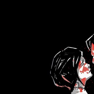 a woman with blood on her face holding a cell phone to her ear and looking down Mcr Halloween Three Cheers For Sweet Revenge Background, Grunge Background Laptop, Computer Emo, Emo Pc, black
