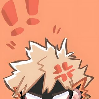 an anime character with white hair and black eyes Bakugou Halloween Deku Anime, Chibi, Aphmau Fan Art, Bakugou Manga, Bakugo Katsuki Fanart Cute, light salmon