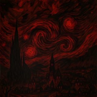 an image of a painting with red and black paint on the walls, it looks like there is a starry night in the sky Red Halloween Red Backgrounds Aesthetic, Aesthetic Dark Red Gothic, Dark Red Halloween, black