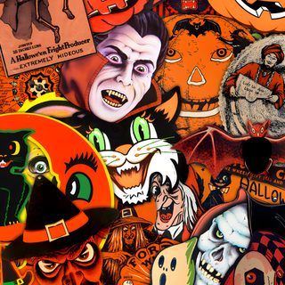 an assortment of halloween themed stickers Beistle Halloween Old School Halloween, Halloween Screensavers Vintage, Halloween Retro, sienna