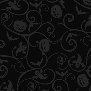 a black and white background with swirly skulls Gothic Halloween Pattern In Black And Halloween Background Pattern, Halloween Black, Halloween Background Aesthetic,
