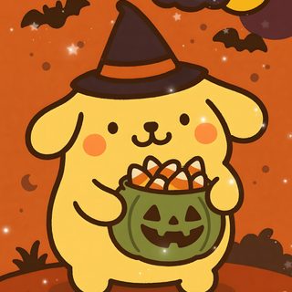 ⋆(っ´ཀ`)っ🕯️ ⊹ 🦇 Pompompurin Fall, Pompompurin Halloween, Sanrio Halloween Wallpaper, Pompompurin Wallpaper, Sanrio Halloween, Halloween Japan, Halloween Kürbis Schnitzen, Hello Kitty Art, Cellphone Wallpaper Backgrounds Pom Pom Purin Halloween Pompompurin Fall, Pompompurin Halloween, Sanrio Halloween, Pompompurin, sienna