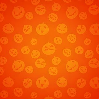 an orange wallpaper with pumpkins and faces on it's side, as well as the words happy halloween Halloween Orange Background Orange Halloween Background, Halloween Bingo Background, Halloween Orange Background Images, orange red