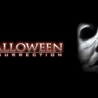 the poster for halloween resurrection is shown Halloween Resurrection Trippy, Movies And Tv Shows, Halloween, black