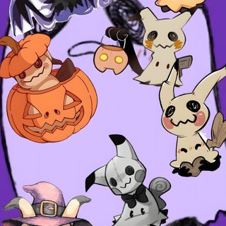 an image of halloween cats and pumpkins Pokemon Halloween Iphone light slate gray