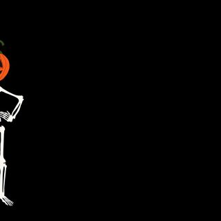 a skeleton with a pumpkin on its head Cute Aesthetic Halloween For Computer Hd Computer Aesthetic Dark, Aesthetic Halloween Laptop, Cute Halloween For Chromebook, black