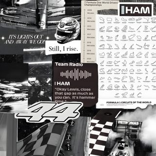 black and white collage with many different things in the background, including an image of a race car Halloween Lewis Hamilton Collages Hd F1 Lewis, Lewis Hamilton Collage, Lewis Hamilton Background, dim gray