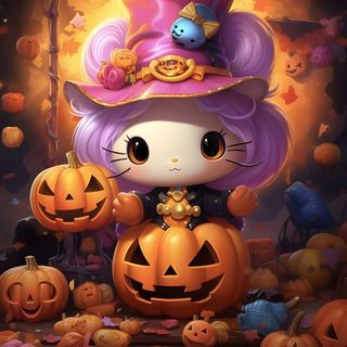 Hello Kitty Halloween Characters, Pumpkin Hello Kitty, Cute Halloween Hello Kitty, Purple Hello Kitty Halloween, Kawaii Kawaii Hello Kitty Halloween, Halloween Hello Kitty Pumpkin, Hello Kitty Hello Halloween, Hello Kitty Halloween Zombie, Hello Kitty Halloween Version Halloween With Hello Kitty In A Hat Hello Kitty Halloween Characters, Pumpkin Hello Kitty, Cute Halloween Hello Kitty, saddle brown