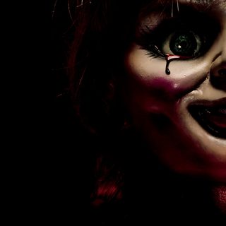 a creepy doll with red hair and green eyes Halloween Film Annabelle Horror, Annabelle Doll, Scary, Horror Artwork, Scary Dolls, Halloween Iphone, black