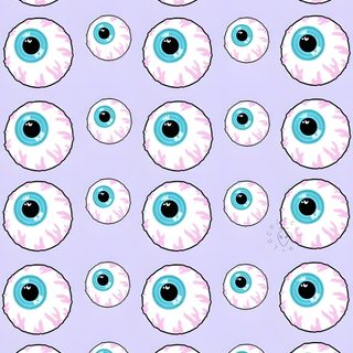 an image of many blue and pink eyeballs Eyeball Halloween Eyeball Border, Nyan Cat Fabric Background, Halloween Pastel Scary, lavender